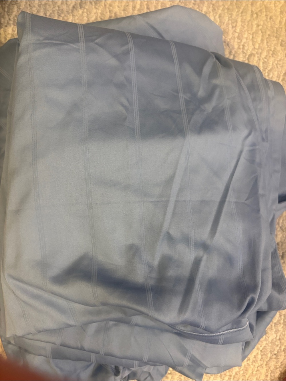 Charter club Light Blue Satin-Look 100% cotton, full-size sheets, full set